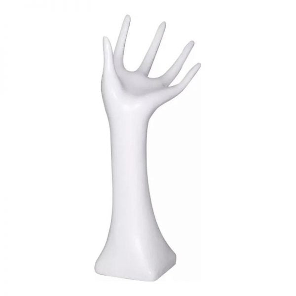 Présentoir à main en fibre de verre – Blanc