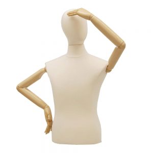 Male Hard Foam Dress Form with Arms