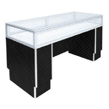 CUSTOM ALUMINUM SIT DOWN JEWELRY CASE(Quarter vision)