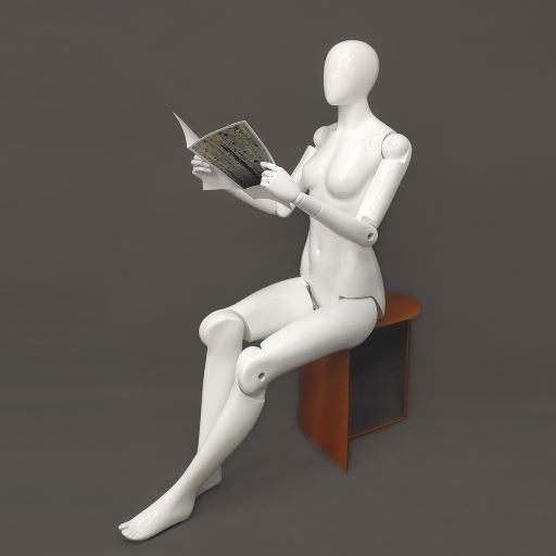 SDMZ-FM01-WEG / Flexible Female Egghead Mannequin