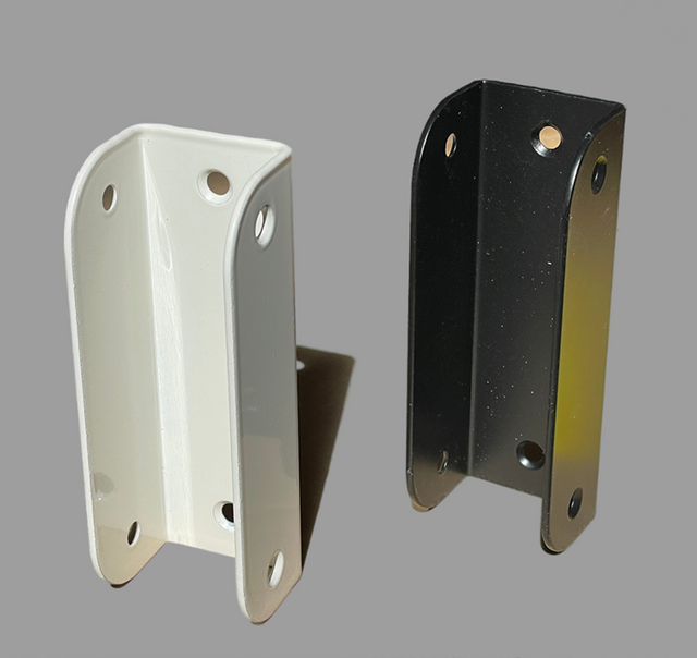 U-Bracket for Folding Security Gates | Black or White