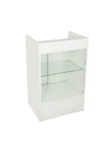 Cash Register Stand w/ Glass Front White
