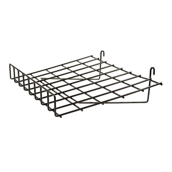 SDGWS91 / Étagère inclinée 15" x 24" avec rebord avant pour cloison grillagée