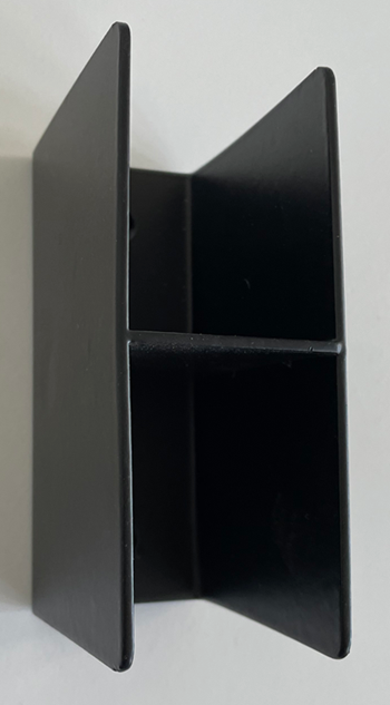 T-Bracket for Folding Security Gates | Black or White
