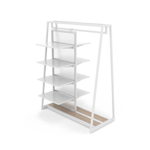 Aspect 48" Floor Merchandiser with Hanging and Shelving - Kit 2