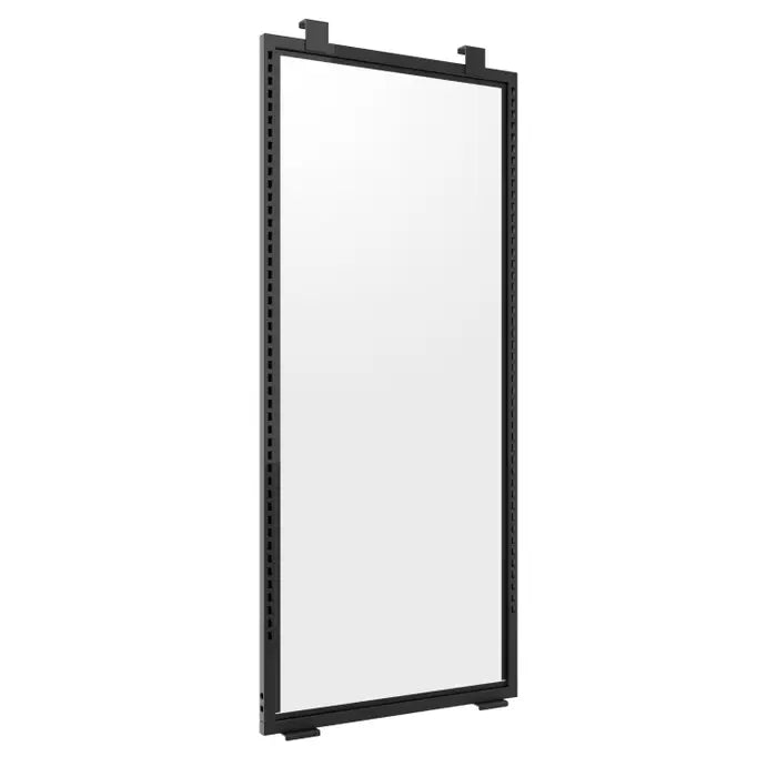 Présentoir de vente au détail Aspect 24" à panneau central large avec montants à fentes 