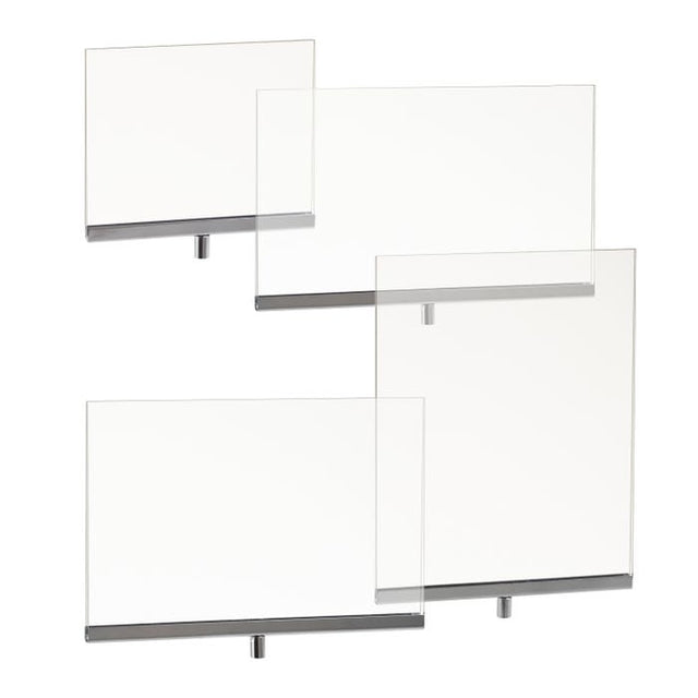 Acrylic Sign Holder With Chrome Channel