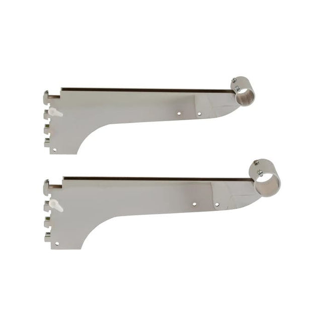 12" Long Bracket for Round Tubing Hangrail for Double Slotted President Line