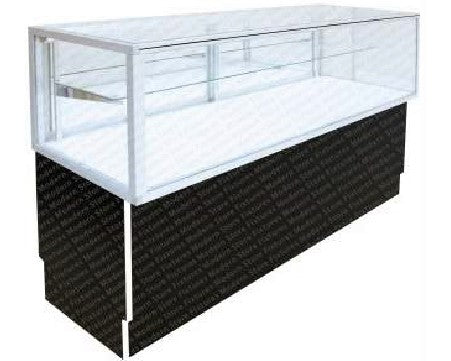 CUSTOM HALF VISION ALUMINUM GLASS CASE