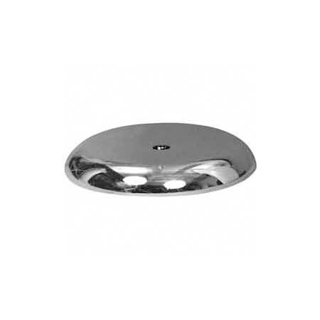 Base ronde chromée de 5" avec filetage de 3/8"