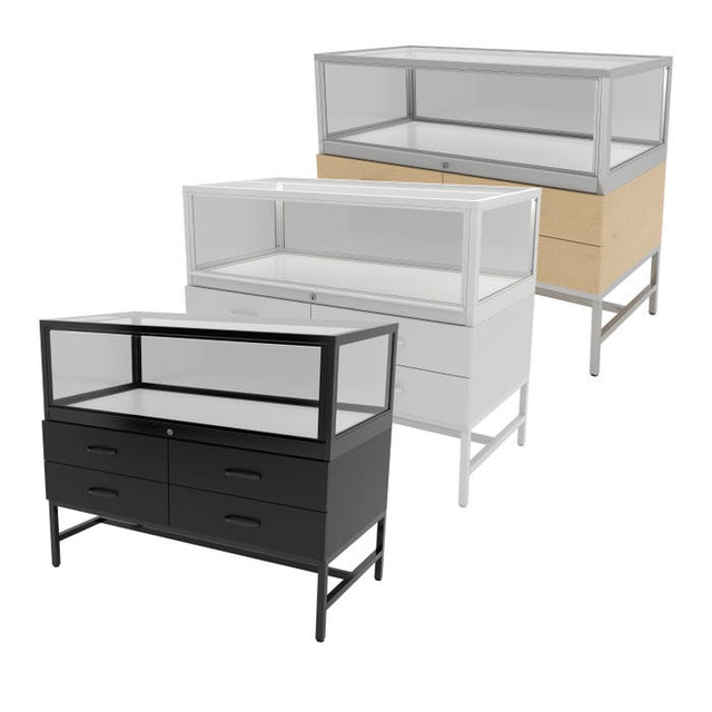 Deluxe Glass Showcase Display Cabinet With Storage