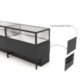 Panneaux de confidentialité pour vitrine de luxe avec tiroirs de rangement