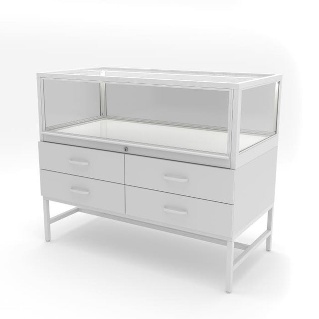 Deluxe Glass Showcase Display Cabinet With Storage