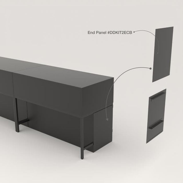Privacy Panels for Deluxe Display Table Storage Cabinet With Drawers