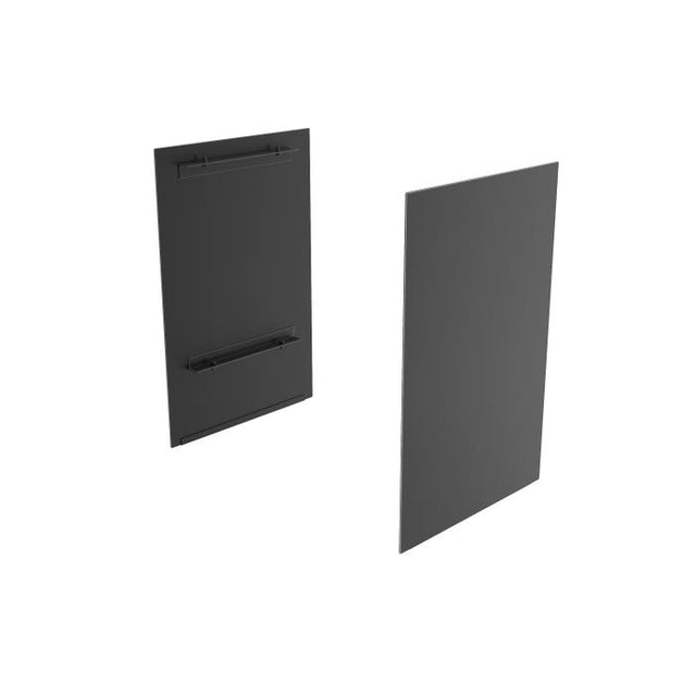 Privacy Panels for Deluxe 24" Square Corner Pedestal Glass Showcase