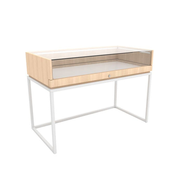 Deluxe Retail Display Case With Open Base
