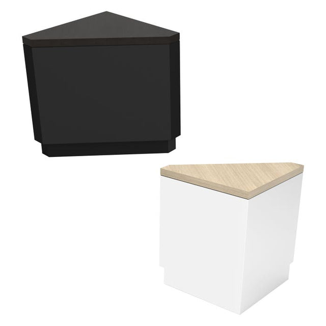 Deluxe Corner Retail Pedestal Counters