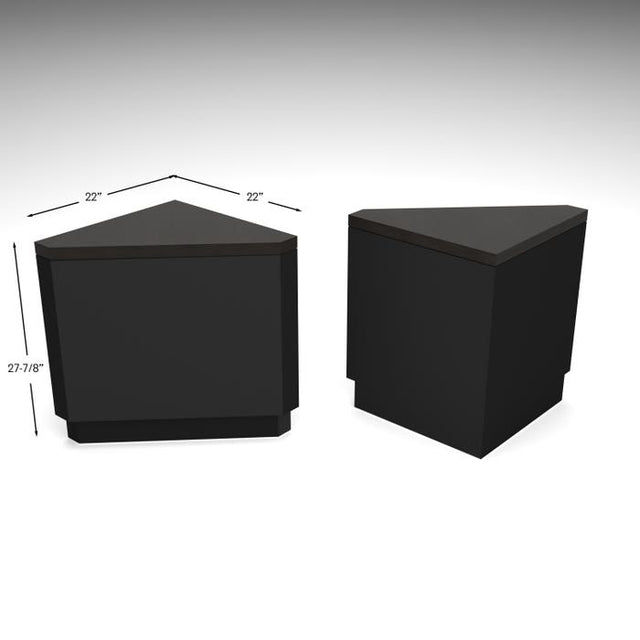 Deluxe Corner Retail Pedestal Counters
