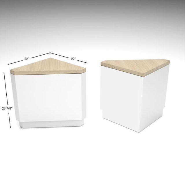 Deluxe Corner Retail Pedestal Counters