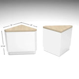Deluxe Corner Retail Pedestal Counters