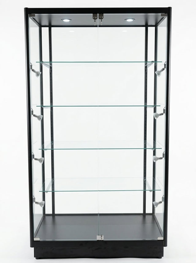 SDSC-TW470BK / Tower Rectangular Display Showcase