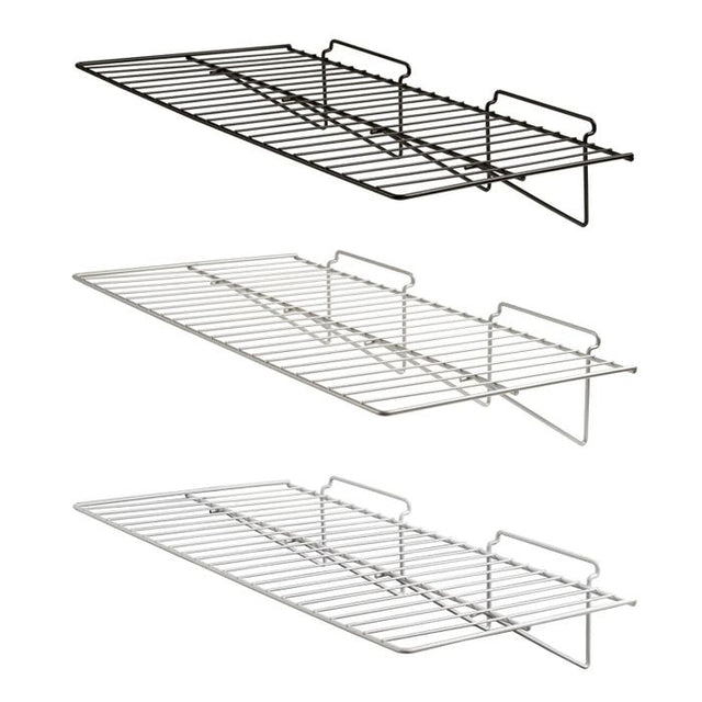 24"W X 12"L Straight Wire Shelf for Slatwall