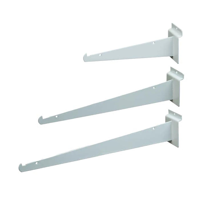 Shelf Brackets for Slatwall - White
