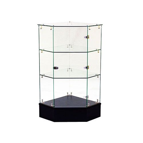 SDG12C / Frameless glass showcase – Corner display case