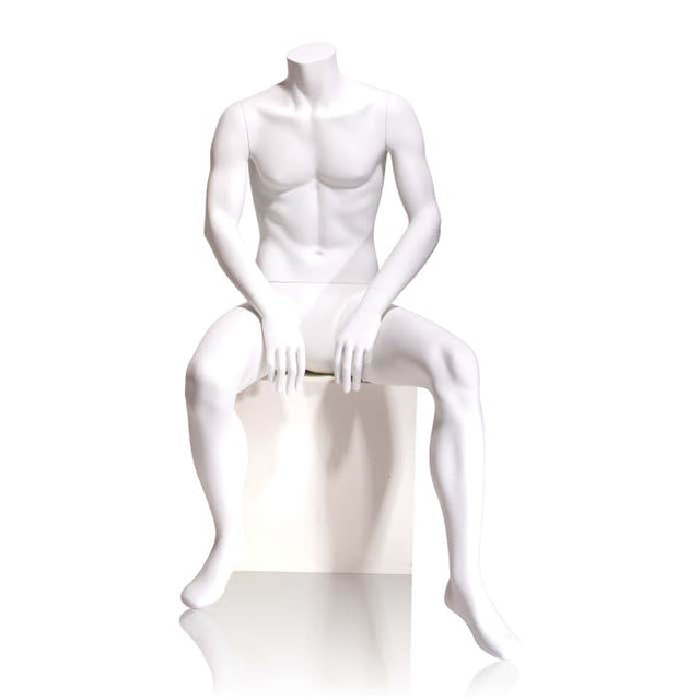 Male Mannequin - HEADLESS, Seated