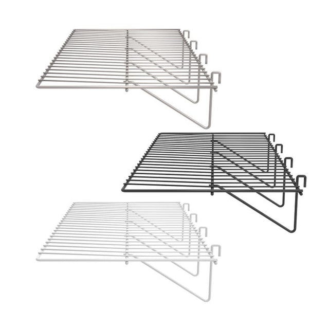 23-1/2"L X 12"W Straight Shelf With 1/8" DIA. Wire for Grid Panels