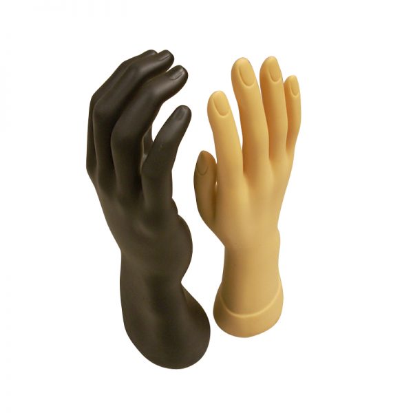 Ensemble de mains en plastique
