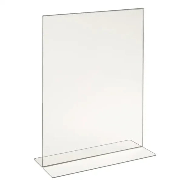 Acrylic Bottom Load Sign Holders for Countertop