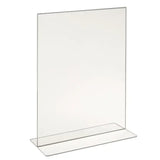 Acrylic Bottom Load Sign Holders for Countertop