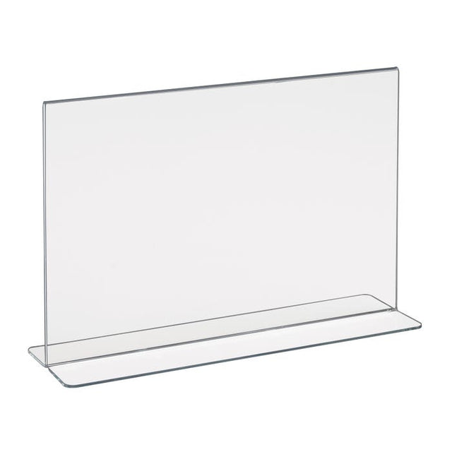 Acrylic Bottom Load Sign Holders for Counter Tops