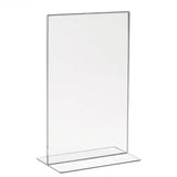 Acrylic Bottom Load Sign Holders for Countertop