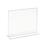 Acrylic Bottom Load Sign Holders for Countertop