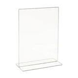 Acrylic Bottom Load Sign Holders for Countertop