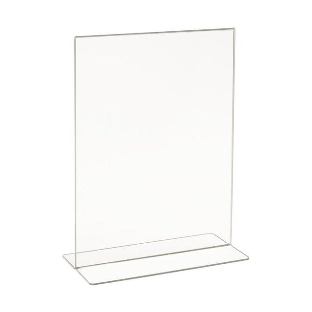 Acrylic Bottom Load Sign Holders for Counter Tops