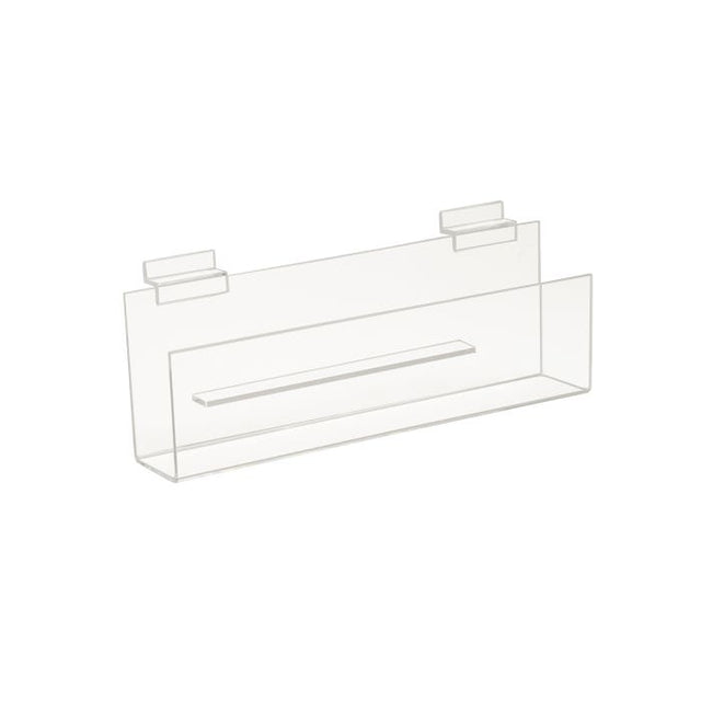 Acrylic Greeting Card Shelf With 3" Lip for Slatwall