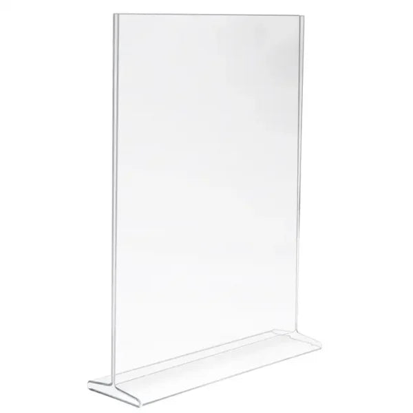 Porte-affiche en acrylique à chargement par le haut pour comptoirs