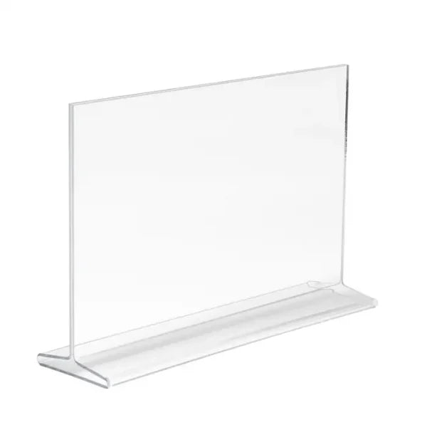 Acrylic Top Load Sign Holder For Countertop