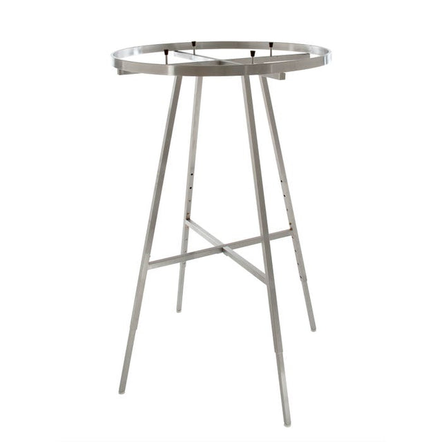 36" DIA. Round Folding Garment Rack With Rectangular Tubing Hangrail