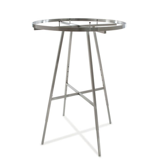 42" DIA. Round Folding Garment Rack With Rectangular Tubing Hangrail