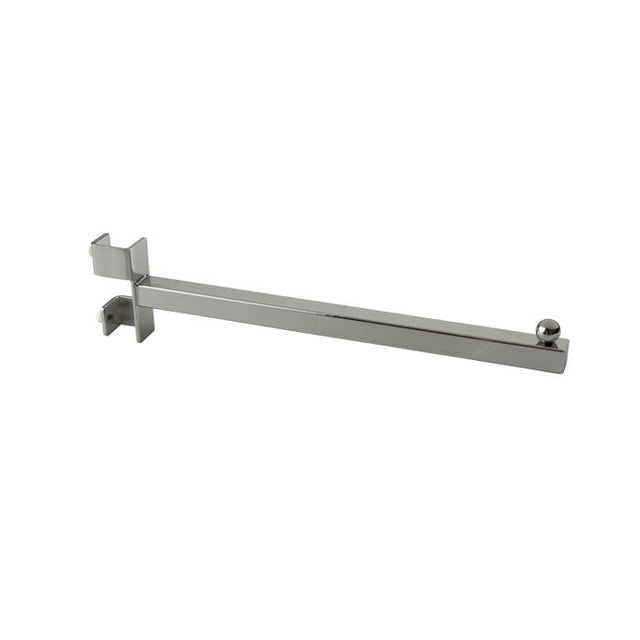 12" Twist-on Square Tubing Straight Arm for Square Tubing Rack