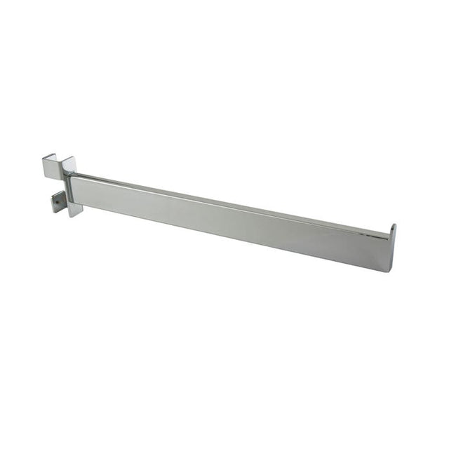 16" Twist-on Rectangular Tubing Straight Arm for Square Tubing Rack