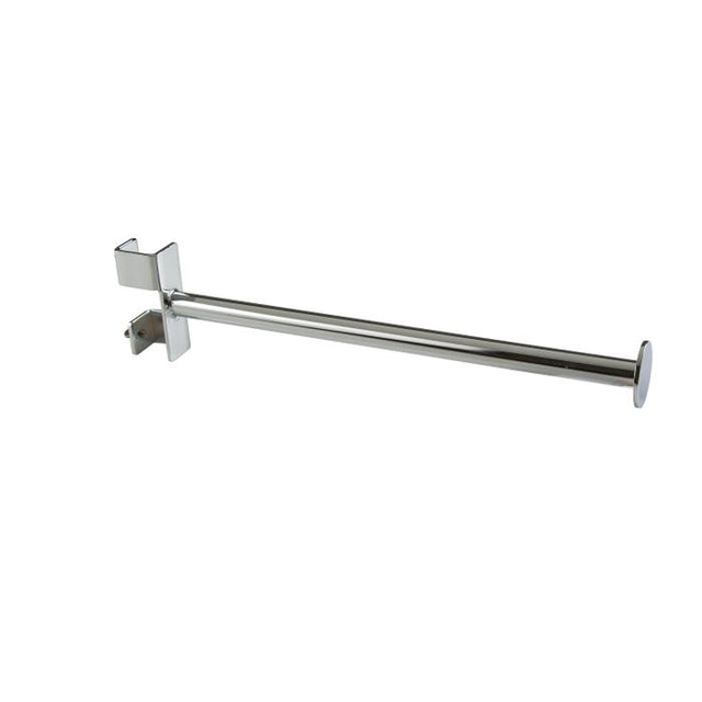 12" Twist-on Round Straight Arm for Square Tubing Rack