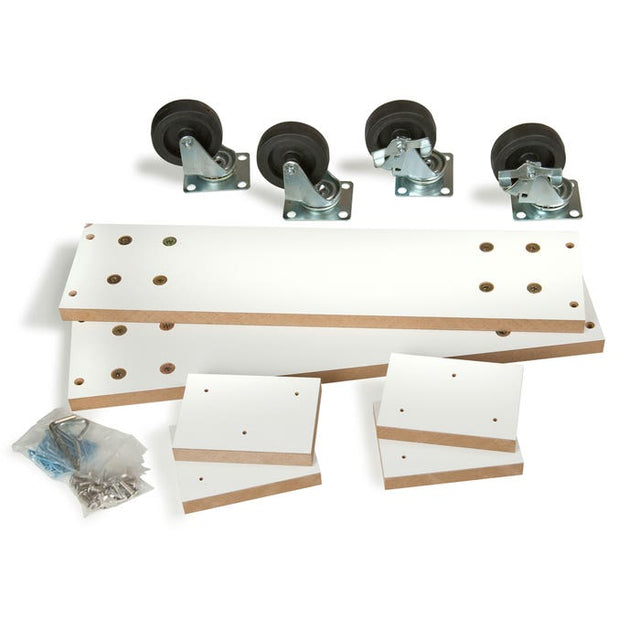Optional Caster Kits for Slatwall Merchandisers