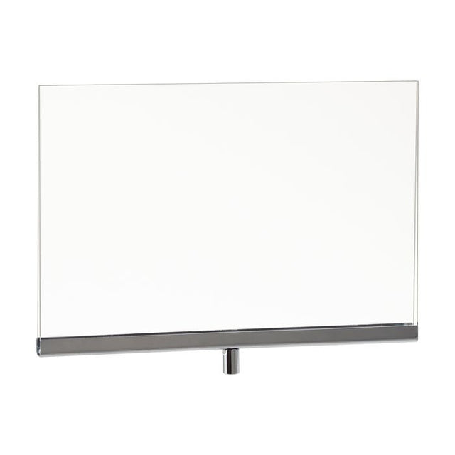 Acrylic Sign Holder With Chrome Channel