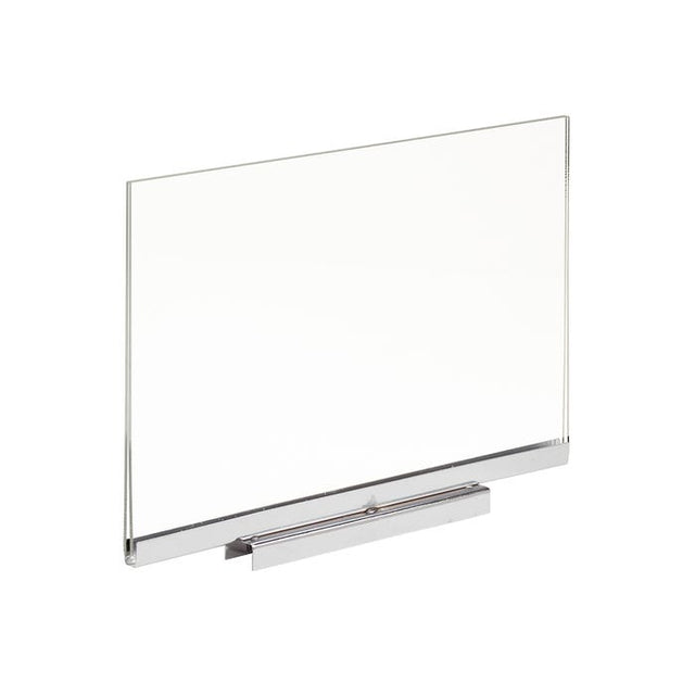 Acrylic Sign Holder With Magnetic Chrome Base
