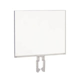 POLYCARBONATE SIGN HOLDER WITH CLAMP